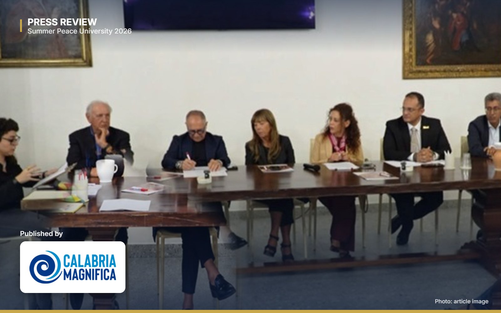 Summer Peace University, a Belvedere il Mediterraneo del dialogo